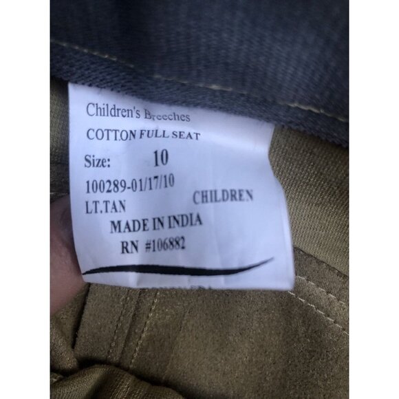 🆕Tuffrider Size 10 Tan Full Seat Breeches - Picture 6 of 8